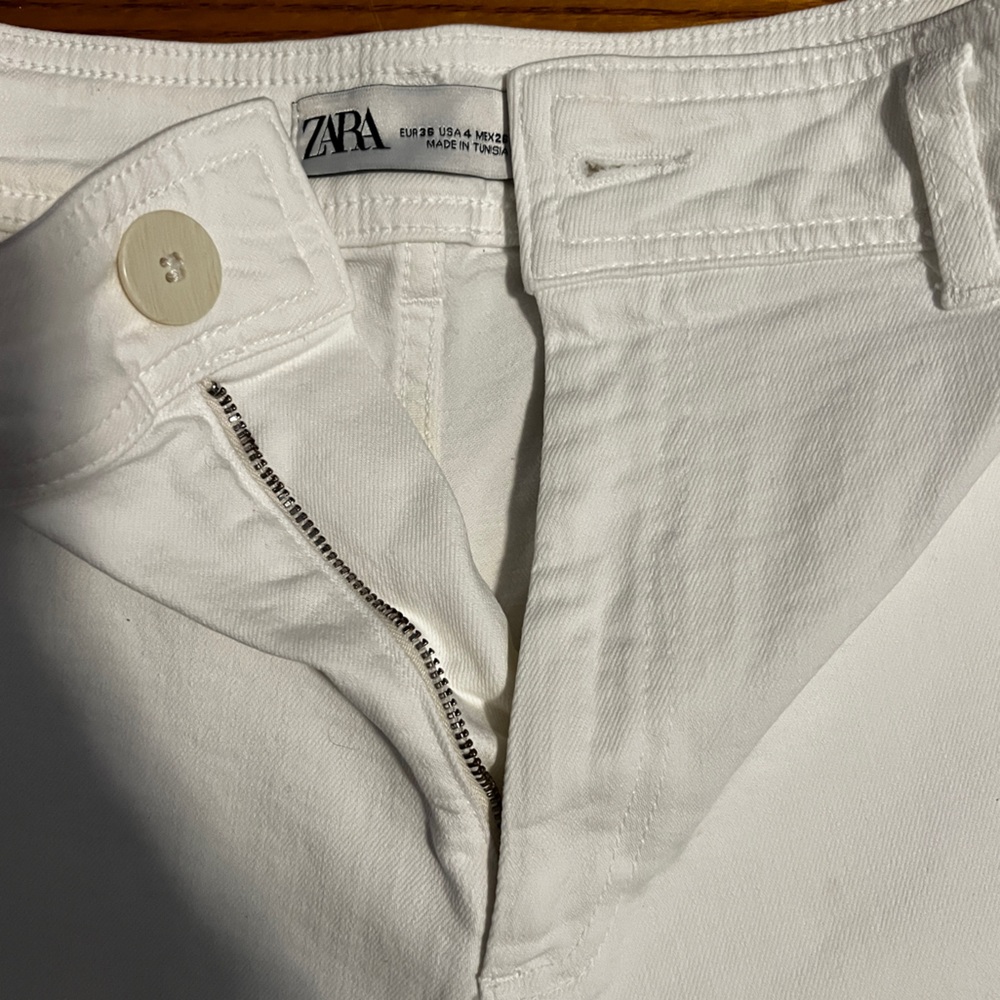 Zara High-Waisted Marine Straight Jeans